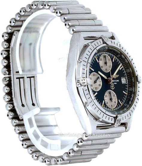 breitling chronomat a13050.1 40 5mm blue dial nos sc